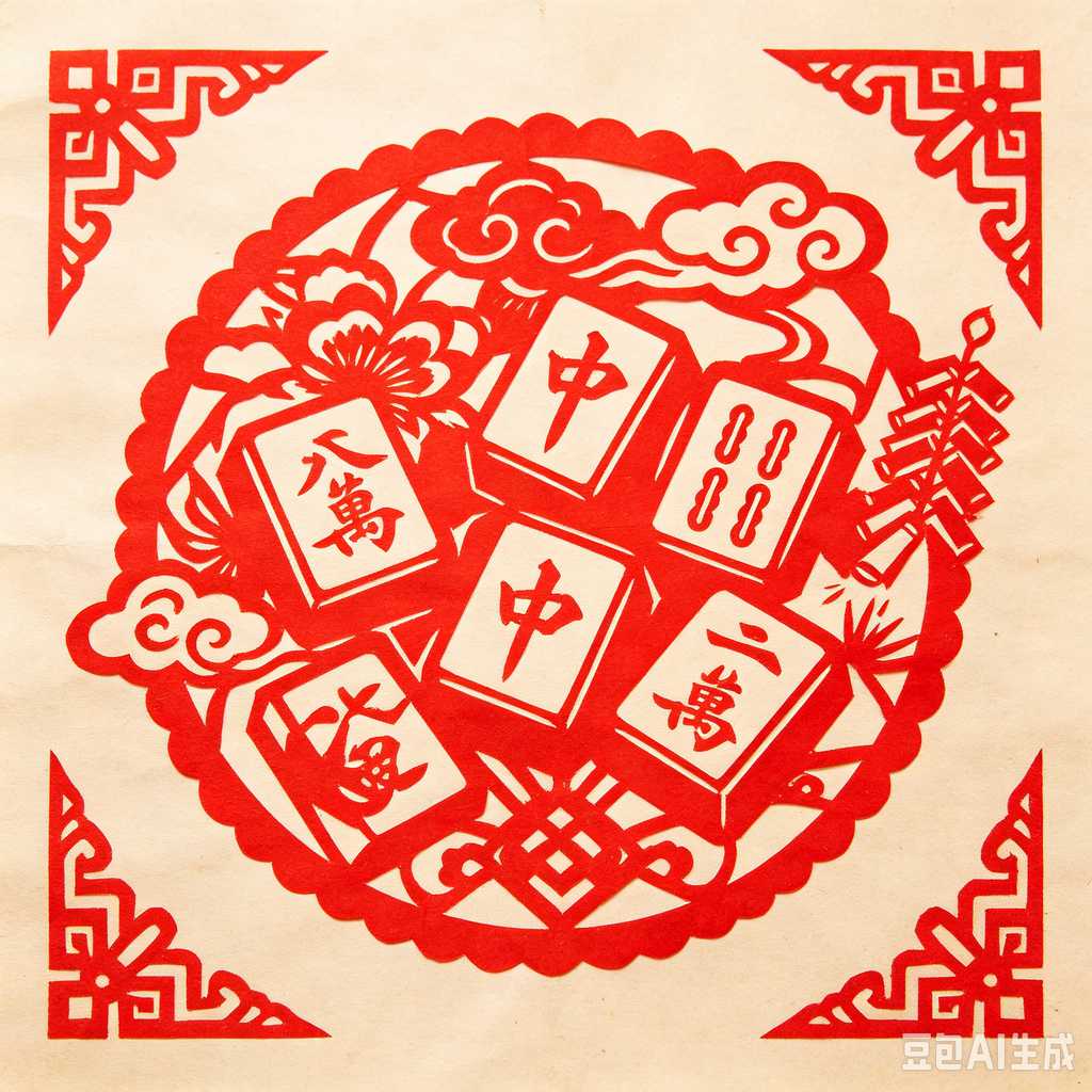 classic oriental board game mahjong